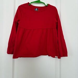 GAP Vibrant Red Long Sleeve Kids Tee